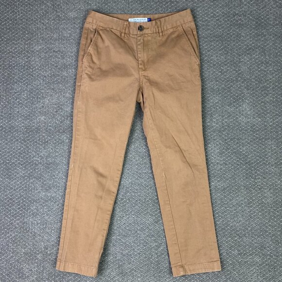 Peter Manning Slim Fit Chino Pants Men's 29 x 27 Measures 29 x 26 Brown Cotton - Picture 1 of 14